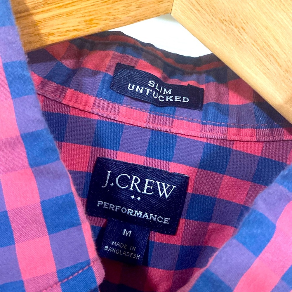 Jcrew performance slim untucked men’s shirt